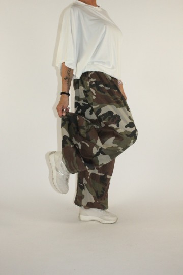 Baggy camouflage broek 4