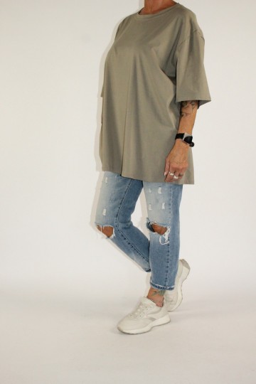 Baggy shirt beige