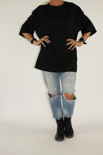 Baggy shirt zwart 2