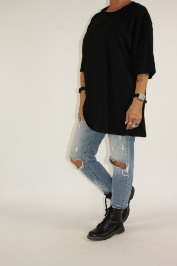 Baggy shirt zwart