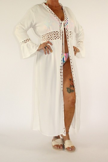 Bikini cover up baylon wit 3