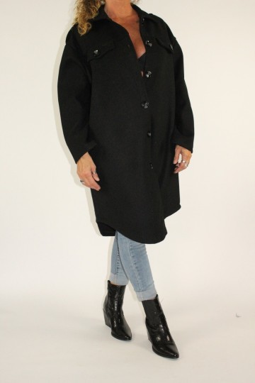 Blouse vest davina zwart