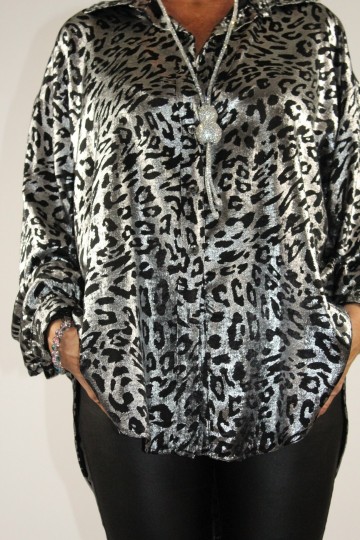 Blouse yvie zilver panter