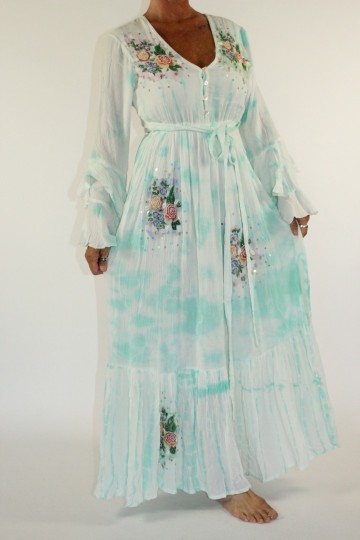 Boho dress sil turquoise