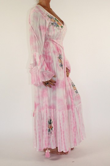 Boho dress sill roze