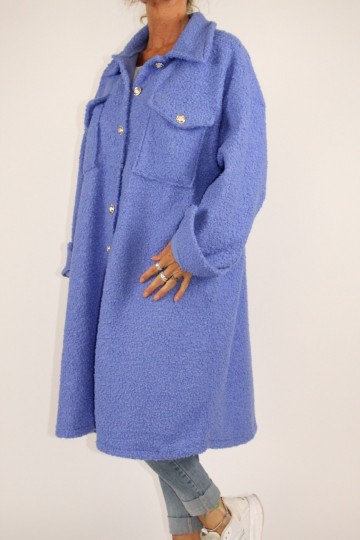 Boucle blouse vest lavendel