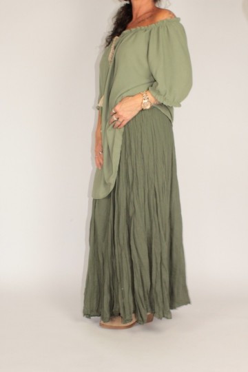 Crinkle rok angel groen 3