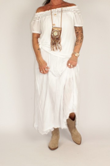 Crinkle rok angel wit 3