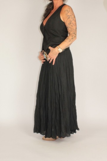 Crinkle rok angel zwart 6