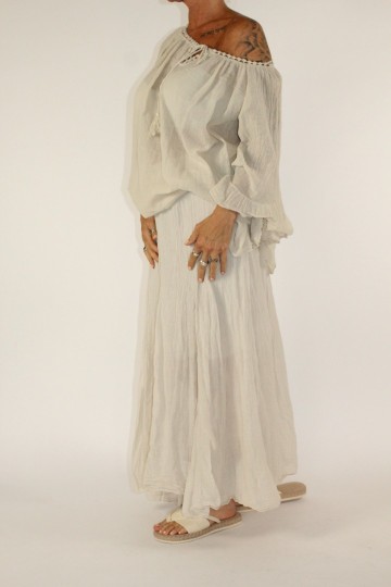 Crinkle top alexa beige