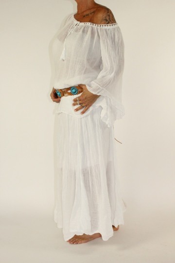 Crinkle top alexa wit