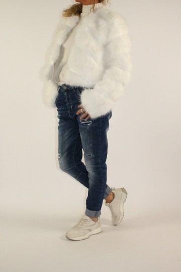 Fake fur jasje bibi off white