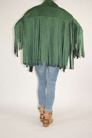 Fringe blouse groen 4