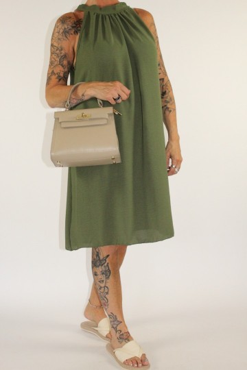 Halter jurkje groen 2