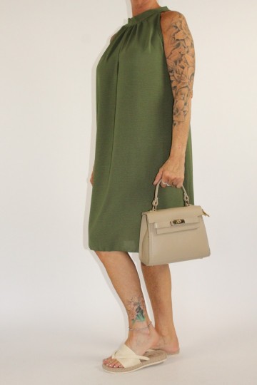 Halter jurkje groen 3