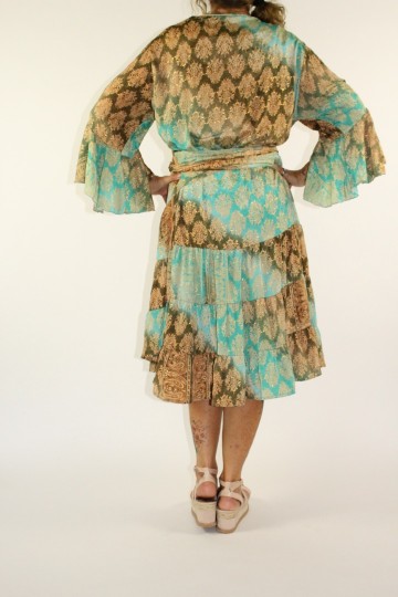 Ibiza jurk paloma turquoise 2