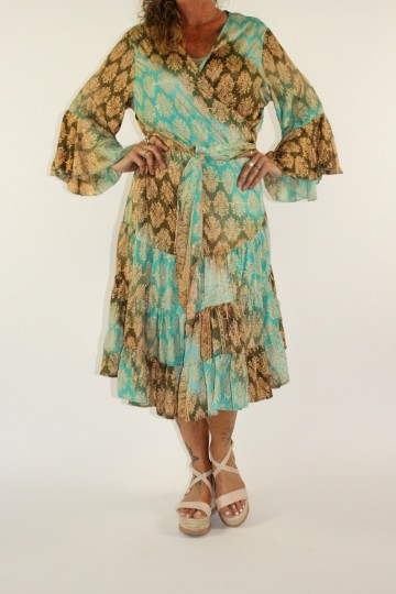 Ibiza jurk paloma turquoise 3