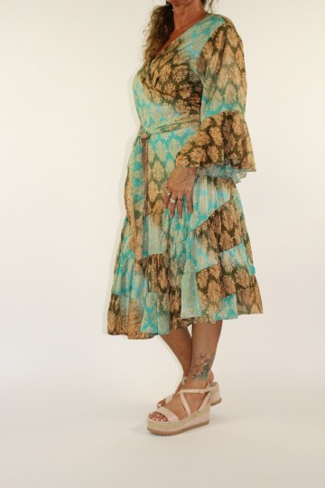 Ibiza jurk paloma turquoise 4