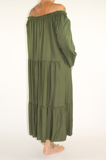 Jurk sheila legergroen