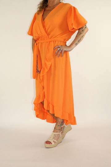 Jurk sheila oranje