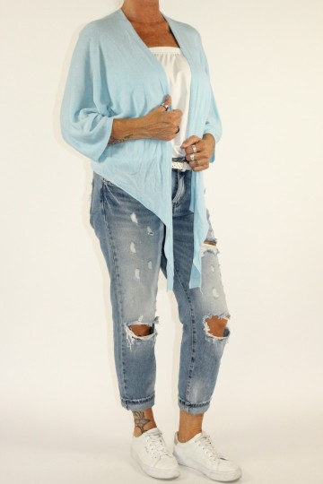 Knoop vest yo blauw 2