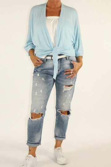 Knoop vest yo blauw 3