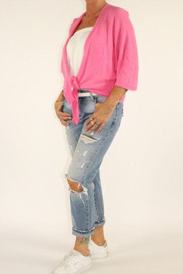 Knoop vest yo fuchsia 2