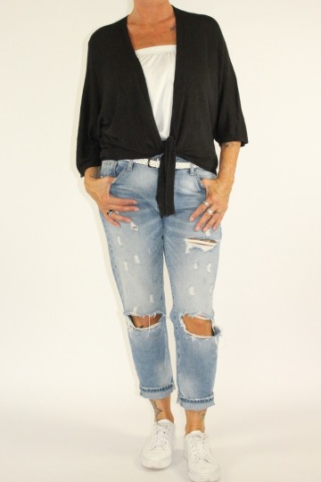 Knoop vest yo zwart 2