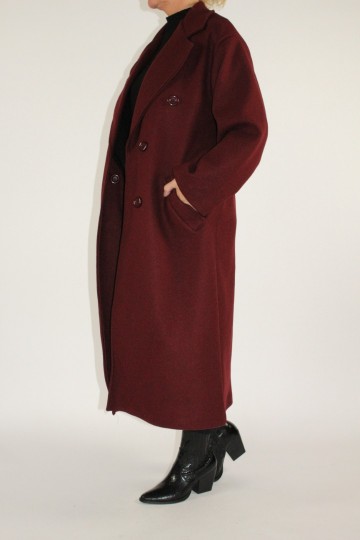 Mantel jas jesse bordeaux 4