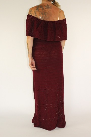 Maxi dress melody bordeaux 2
