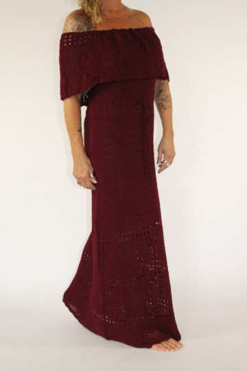 Maxi dress melody bordeaux 3