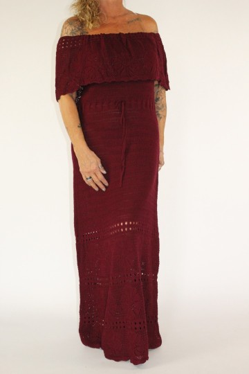 Maxi dress melody bordeaux 4