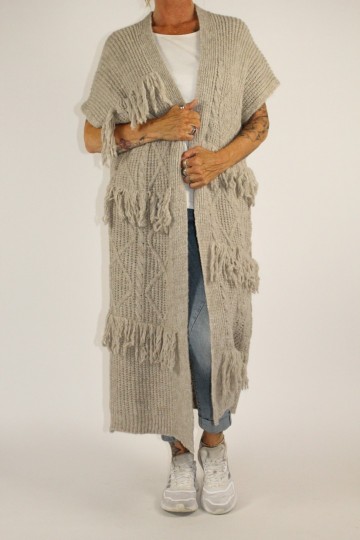 Mouwloos vest gia beige