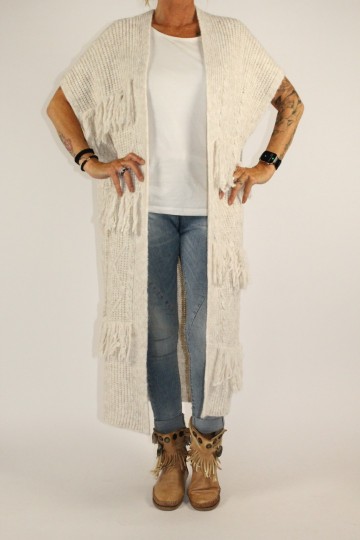 Mouwloos vest gia creme 2