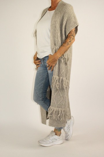 Mouwloos vest gia creme 4