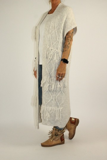 Mouwloos vest gia creme