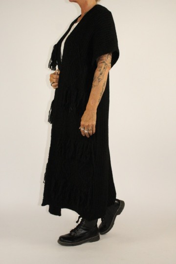 Mouwloos vest gia zwart