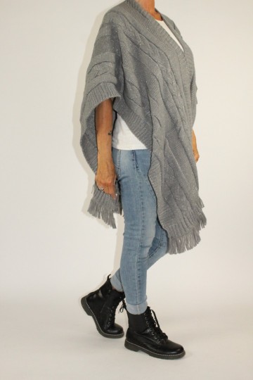 Omslagdoek jay grijs