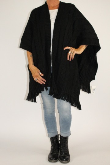 Omslagdoek jay zwart 2