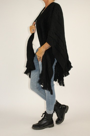 Omslagdoek jay zwart