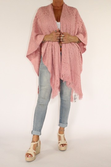 Omslagdoek oud roze 2