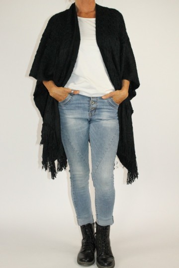 Omslagdoek riley zwart 2