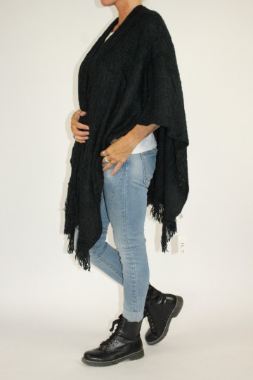 Omslagdoek riley zwart