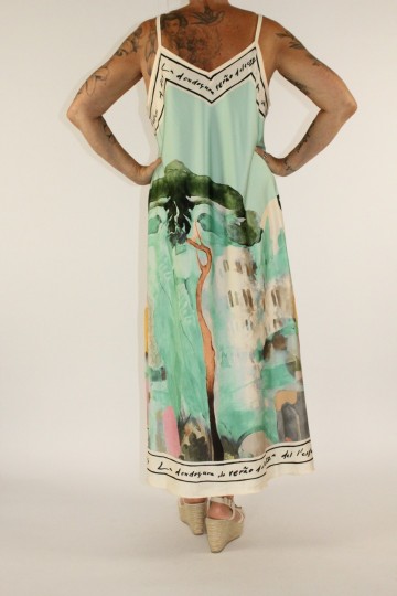 Satin dress mint 4