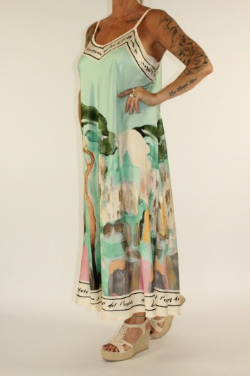 Satin dress mint