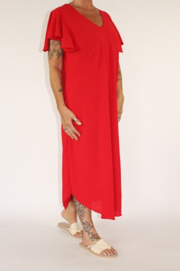 Shirt dress rood 2