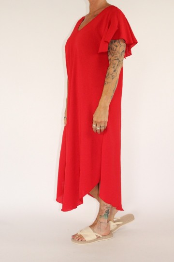 Shirt dress rood 4