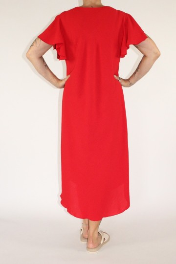 Shirt dress rood