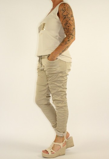 Singlet goldie beige 2