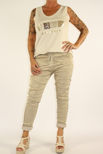 Singlet goldie beige